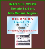 Imanes publicitarios de 5 x 9 cm. full color Imanes publicitarios tamaño 5 x 9 cm. full color, personalizados
